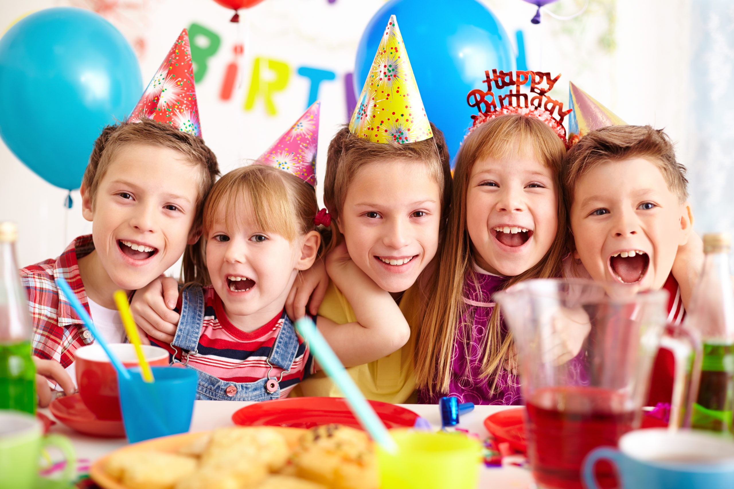 children celebrating birthday party scaled